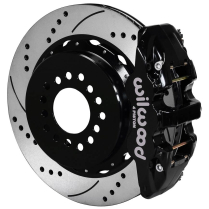 1963-87 GM P/U 14" Drill Rear Park Brake Kt - Black Calipers