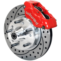 GM See Appl Dynalite Pro Drilled 11" Front Brake Kt - Red