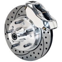 1937-48 Ford Dynalite Pro 11" Drill Frt Disc Brake Kt - Pol