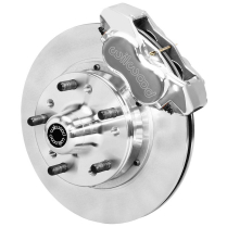 1937-48 Ford Dynalite Pro 11" Front Disc Brake Kit - Polish