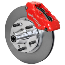 1962-72 Mopar Dynalite Pro 11" Non-Drill Frt Brake Kit - Red