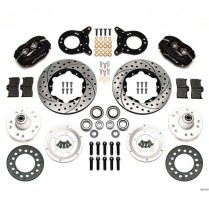 1970-73 Ford & Mercury Pro 11" Drill Front Brake Kt- Black