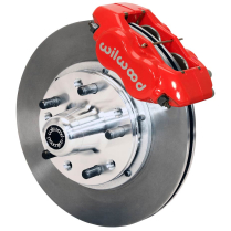 1949-62 Chevy FS Car 11" Non-Drill Dynalite Frt Brake Kt Red