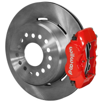 1958-64 Impala 57-62 Vette 12" Non-Drill Rear Brake Kt - Red