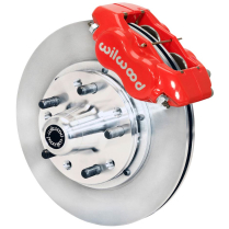 1965-68 Impala 11" Non-Drill Dynalite Front Brake Kt - Red