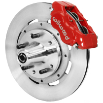 1965-68 Impala 12" Non-Drill Dynalite Front Brake Kt - Red