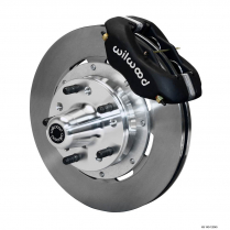 1968-70 Impala 69-82 Vette 12" Non-Drill Frt Brake Kt- Black