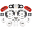 1965-69 Mustang 12.19" Non-Drilled Front Brake Kit - Red