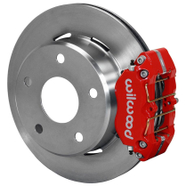 Small 9" Ford 12.19" Non-Drill 2.36" OS Rear Brake Kit- Red