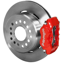 1964-70 BOP 12" Non-Drill 2.75" OS Rear Park Brake Kit - Red