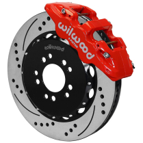 2014-19 Corvette 14.25" Drilled Big Front Brake Kit - Red