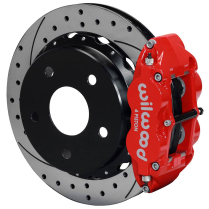 Big 9" Ford 14" Drill 2" O/S 5x5.5" Big Rear Brake Kit - Red