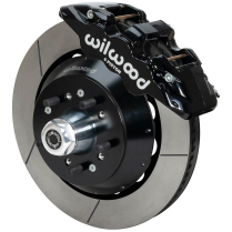 1957-67 Ford F100 14" Non-Drilled Front Brake Kit - Black