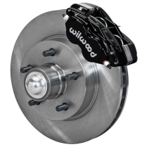 1957-60 Cadillac 11.88" Non-Drill Front Brake Kit - Black