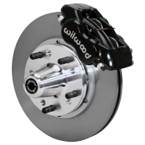 1965-72 Mopar C-Body Drum 11" Non-Drill Frt Brake Kt- Black