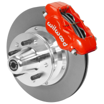 1973-89 Mopar (Se Appl.) 11" Non-Drill Front Brake Kit - Red