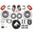 Big Ford New 12.19" Drill 2.5" OS Rear P/Brake Kit - Red