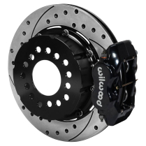 GM 12 Bolt 12.19 2.91 OS Drill Rear Brakes wo P/Brake- Black