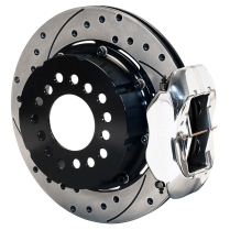 Large Ford Drilled Rear Brake - No P/Brake Polished