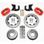 1961-89 Mopar See Appl 12.19" Drilled Rear Brake Kit - Red