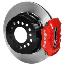 1961-89 Mopar See Appl 12.19" Non-Drill Rear Brake Kit - Red