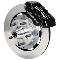 Mustang II/Pinto 12.19" Non-Drilled  Front Brake Kit - Black