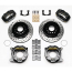 Big Flange Dynalite Drilled Rear Kit w/Parking Brake - Black