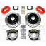 Big Flange Dynalite Drilled Rear Kit w/Parking Brake - Red