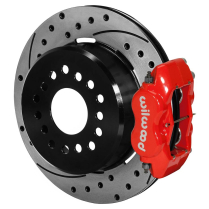 GM 12 Bolt 12.19" Drill 2.75/2.81" Rear Disc Brakes - Red