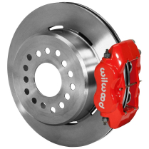 Mustang 8.8 12.19" 2.5" OS Non-Drill Rear P/Brakes - Red