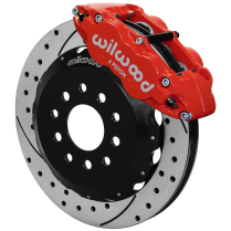 1988-96 Corvette 12.88" Drilled Front Brake Kit - Red