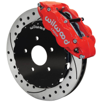 1997-13 Corvette 14" Drilled Front Brake Kit - Red