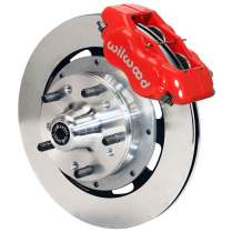 1979-90 GM See Appl 12.19" Non-Drilled Front Brake Kit - Red