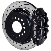 Mustang 8.8" 13" 2.5" OS Drilled Rear Brake Kit - Black