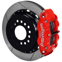 Mustang 8.8" 13" 2.5" OS Non-Drilled Rear Brake Kit - Red