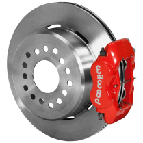 Small 9" Ford 12.19" 2.5" OS Non-Drill Rear P/Brakes - Red