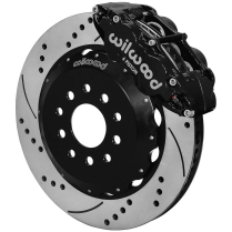 1988-96 Corvette 14" Drilled Front Brake Kit - Black