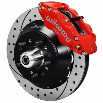 1963-82 GM See Appl 12.88" Drilled Front Brake Kit - Red