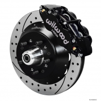 Pro Spindle 13" Drilled Front Brake Kit - Black