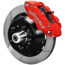 Pro Spindle 14" Non-Drilled Front Brake Kit - Red