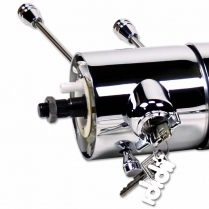 Universal Tilt 18" Steering Column w/Key & Shift - Chrome