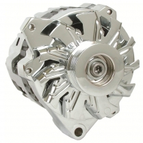 105 Amp Alternator Offset Mount OEM Wire - Chrome