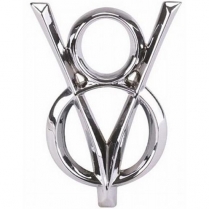 1932 Ford Passenger Car Chrome V8 Headlight Bar Emblem