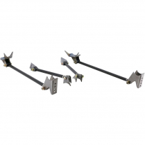 Universal Rear Triangulated Weld-On 4-Link Kit - Black