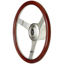 GT9 Retro Steering Wheel with Banjo Style - Wood