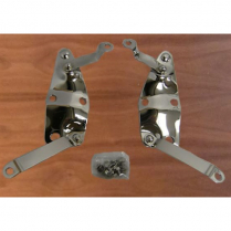1942-48 Ford Pass Car Polished SS Hood Hinge Brackets