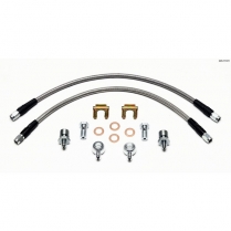 Stainless Front Disc Brake Flex Line Kit - 16"