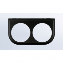 2-1/16" Two Gauge Mounting Bracket - Black