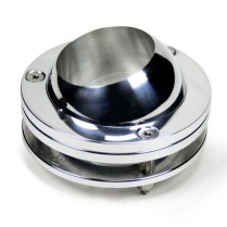 Swivel Ball Floor Mount for 1-3/4" Steel Column - Polished