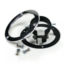 Swivel Ball Floor Mount for 1-3/4" Chrome Column - Polished